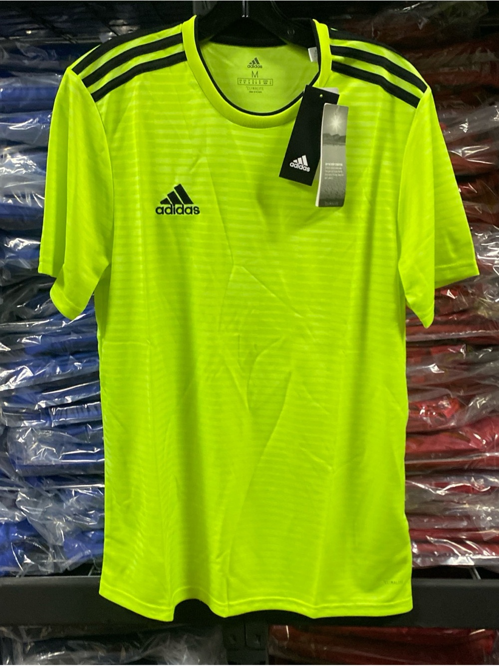 (2017) Adidas Condivo 18 Soccer Jersey NWT Neon Men’s Medium Climalite CF0685 - Picture 3 of 9